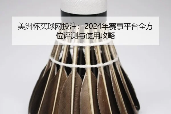 美洲杯买球网投注：2024年赛事平台全方位评测与使用攻略